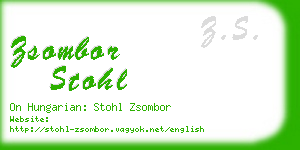 zsombor stohl business card